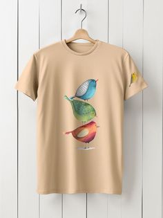 Футболка унисекс HYPNOTICA Пичка - 155 бежевая 2XL