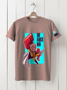 Футболка унисекс HYPNOTICA Аниме One punch man -75 розовая 2XL