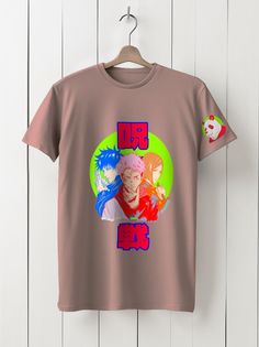 Футболка унисекс HYPNOTICA Аниме Магическая битва - 116 розовая 3XL