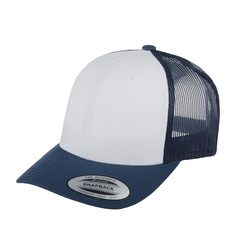 Бейсболка унисекс FLEXFIT 6606W белая/голубая, one size