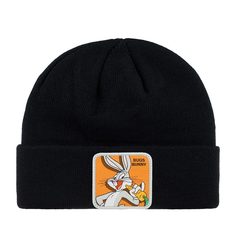 Шапка бини унисекс CAPSLAB CL/LOO5/1/BON/BUN1 Looney Tunes Bugs Bunny черная, one size Capslab®