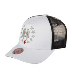 Бейсболка унисекс MITCHELL NESS HHSS4223-MNNYYPPPWHIT белая, one size Mitchell&Ness