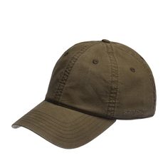 Бейсболка унисекс STETSON 7711102 BASEBALL CAP DELAVE ORGANIC оливковая р 55