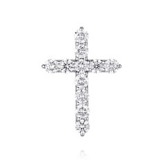 Кулон из белого золота ADAMAS 33041509/01-А51Д-41, бриллиант АДАМАС