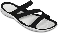 Сланцы женские Crocs Swiftwater Sandal W черные 5 US