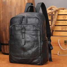 Рюкзак мужской TAYBR TAY-9197 черный, 40x29x16 см