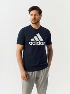 Футболка Adidas для мужчин, IC9348, размер M, чёрно-белая-AA35