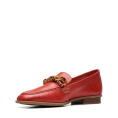 Лоферы женские Clarks Sarafyna Iris красные 41 EU