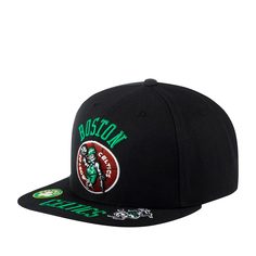 Бейсболка унисекс MITCHELL NESS HHSS2997-BCEYYPPPBLCK Boston Celtics NBA черная, one size Mitchell&Ness