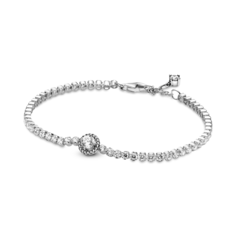 Браслет из серебра р. 20 Pandora 599416C01, фианит