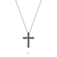 Колье из белого золота 45 см ADAMAS 84041408/03-А51ДЧ-421, бриллиант АДАМАС