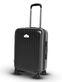 Чемодан унисекс Mewtour MT-1 черный, 55х35х20 см