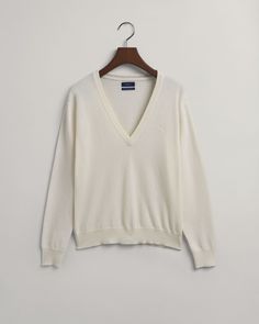 Пуловер женский GANT 4805509 белый XL