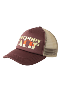 Бейсболка мужская Superdry Y9011009A коричневая, one size