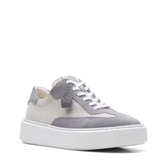 Кеды женские Clarks 26168549 серые 38 EU