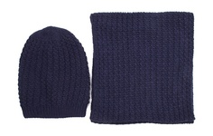 Комплект шапка и снуд женский Daniele Patrici A36355 темно-синий