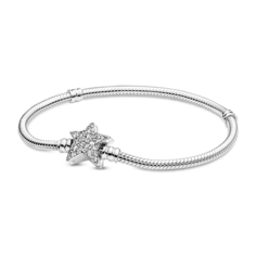 Браслет из серебра р. 21 Pandora 599639C01, фианит