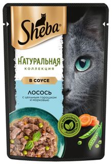 Влажный корм для кошек Sheba Natures Collection с лососем и горохом,75 г