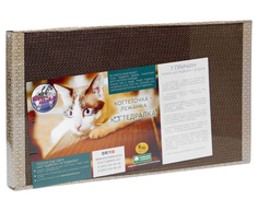 Когтеточка-лежанка для кошек Когтедралка Домашняя картонная 56х30х3 см