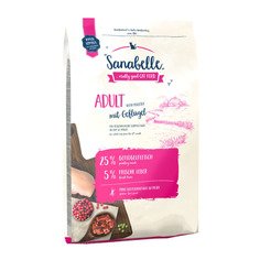 Сухой корм для кошек Sanabelle Adult, домашняя птица, 2кг