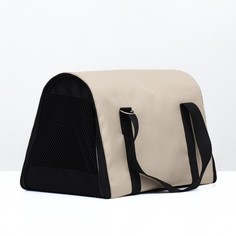 Сумка - переноска для животных, размер S, 39 х 23 х 27 см бежевая Persei Line