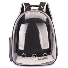 Рюкзак-переноска для животных EGP, черный с прозрачной дверцей, пластик, 30х20х40 см