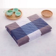 Пеленка для собак Teddy dog Клетка, многоразовая, разноцветная, хлопок, 2 шт, 120х80 см