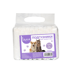 Подгузники для домашних животных Lapsik одноразовые, L, 8-15 кг, 10 шт