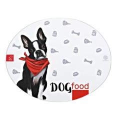 Коврик под миску для животных Пушистое счастье Dog Food 35х28 см