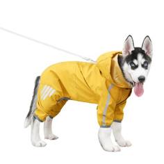 Дождевик для собак SPLOOT, размер L, унисекс, желтый, длина спины 30,5 см