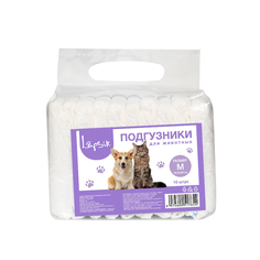 Подгузники для домашних животных Lapsik одноразовые, М, 4-8 кг, 10 шт