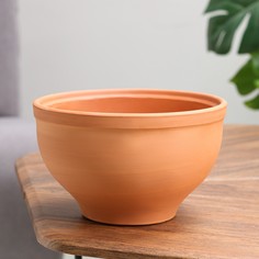 Цветочный горшок Капелла 9699604 2,5 л коричневый; оранжевый No Brand