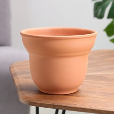 Цветочный горшок Калатея большая 9699598 2 л коричневый; оранжевый No Brand