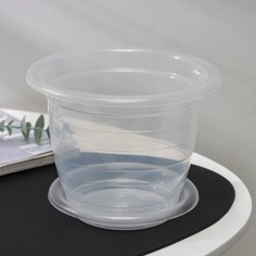 Цветочный горшок Альтернатива для орхидеи с поддоном М1605 2 л прозрачный 1 шт. Alternativa