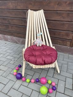 Подушка для садовой мебели Victoria П50_бор бордовый цвет