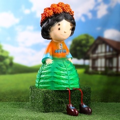 Садовая фигура Хорошие сувениры Гном бархатцы 10349486 22х23х40см