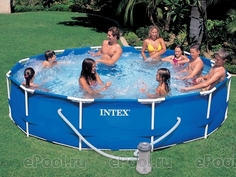 28212 Бассейн на опорах 366*76см фильтр-насос 2000л/ч, DVD, объём 6500л от 6 лет. Intex