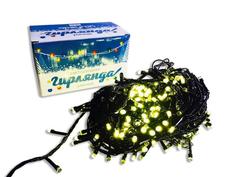 Световая гирлянда новогодняя Apeyron Electrics 15-34 18 м желтый