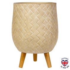 Цветочное кашпо Idealist Lite Джерси на ножках напольное JERRL43-BE 19 л бежевый 1 шт.