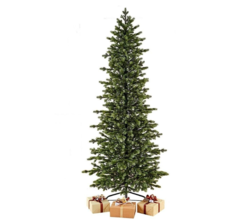 Искусственная стройная елка 180 cм зелено-голубая, хвоя литая 100%, Max CHRISTMAS
