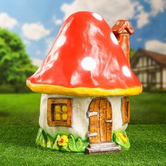 Хорошие сувениры Садовая фигура "Гриб домик средний" 36х44см