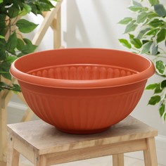 Цветочный горшок Idea Ливия миска 2521516 11,5 л терракотовый шт.