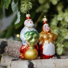 Игрушка на елку Фигурка "Дед с репкой" Бирюсинка