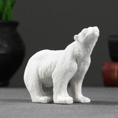 Новогодняя фигурка Медведь белый №1 4198968 1 шт. No Brand