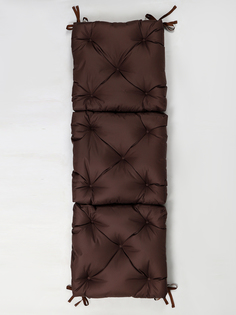 Подушка для садовой мебели АксиомаТекс, матрас для кресла качалки, 155х55, коричневый