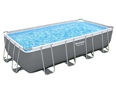 Бассейн Bestway Power Steel с металлическим каркасом, прямоугольный, 549x274x122 см, 56466