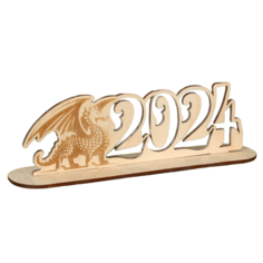 Новогодняя фигурка Зимнее волшебство Дракон 2024 18,8х4,3х5,8 см