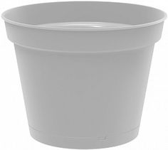 Горшок для цветов "Idiland" Mint с поддоном серый 0,7л