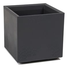 Кашпо Lamela Karo 40 x 40 см антрацитовое