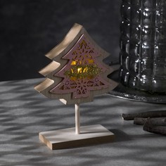 Новогодний светильник Luazon Lighting Елка 5231809 белый теплый